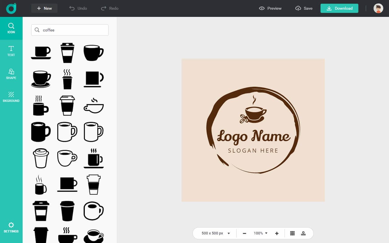 Logo Example DesignEvo Logo Example Screenshot