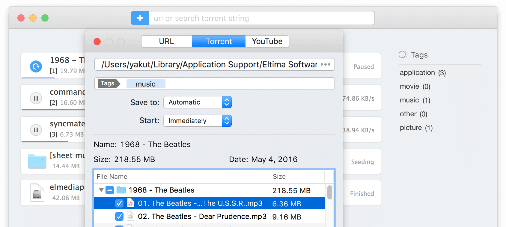 Torrent Client Folx Torrent Client Screenshot