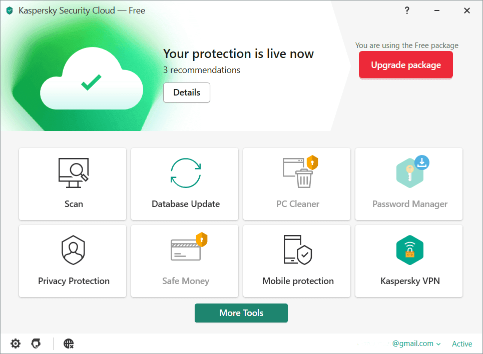 Overview Kaspersky Security Cloud Main Interface Screenshot