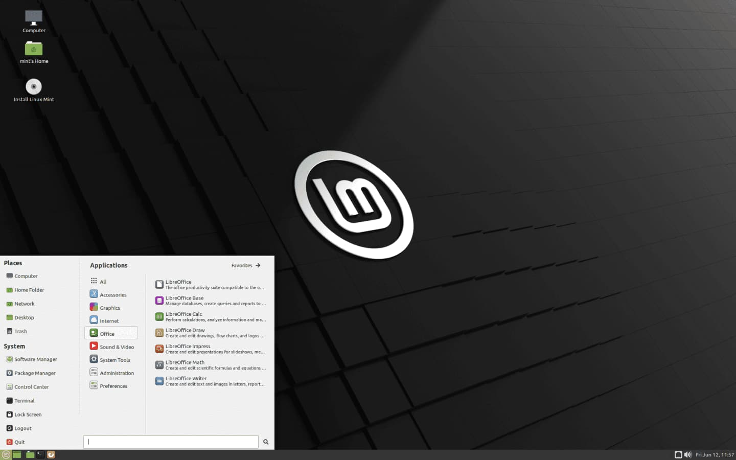 MATE Edition Overview Linux Mint MATE Edition Screenshot