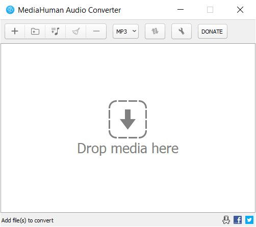 Overview MediaHuman Audio Converter Main Interface Screenshot