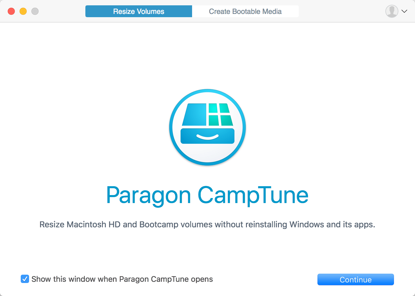 Overview Paragon CampTune Main Interface Screenshot