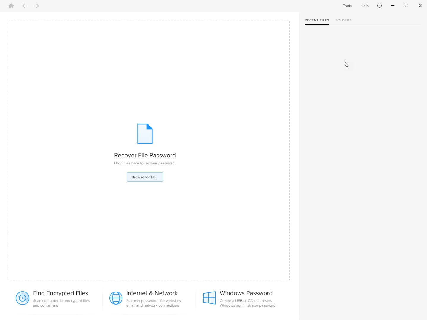 Main Interface Passware Kit Main Interface Screenshot