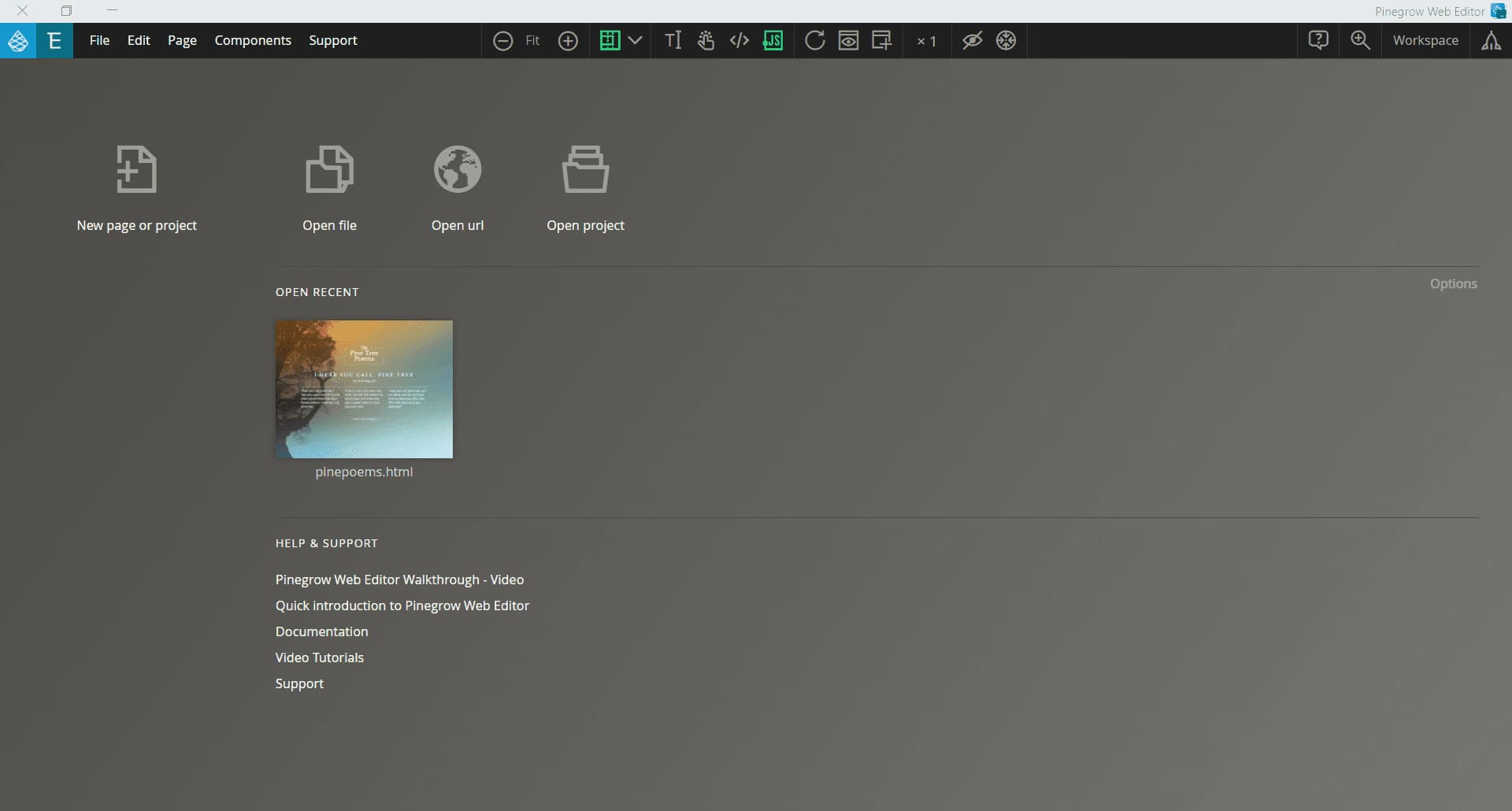 Overview Pinegrow Web Editor Main Interface Screenshot