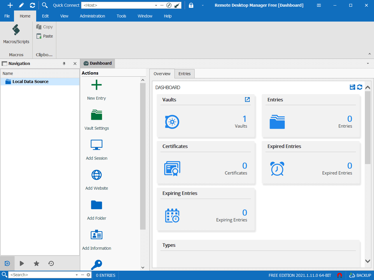 Remote Desktop Manager Main Interface Screenshot