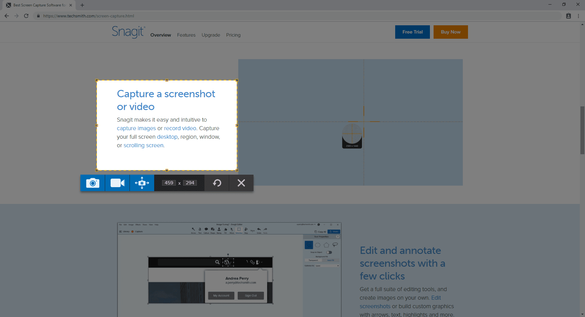 TechSmith Snagit Screen Capture Screenshot
