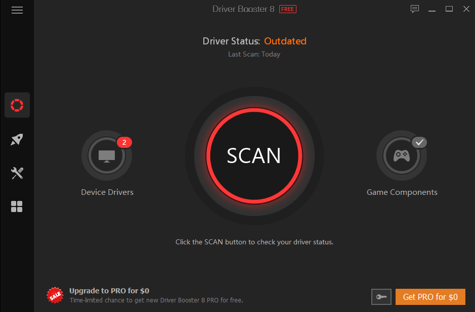 Overview Driver Booster Main Interface Screenshot
