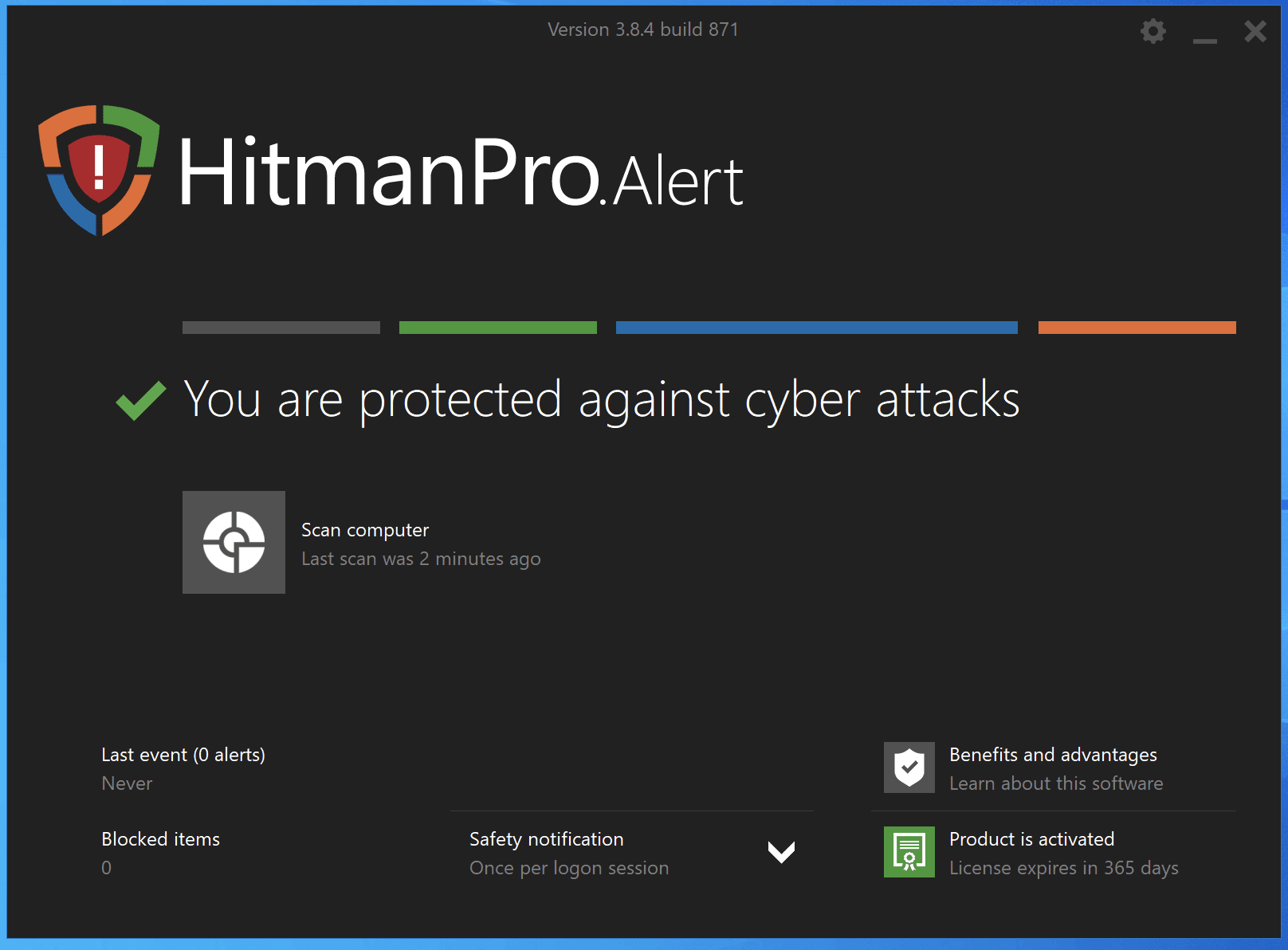Scan Completed HitmanPro.Alert Scan Completed Screenshot