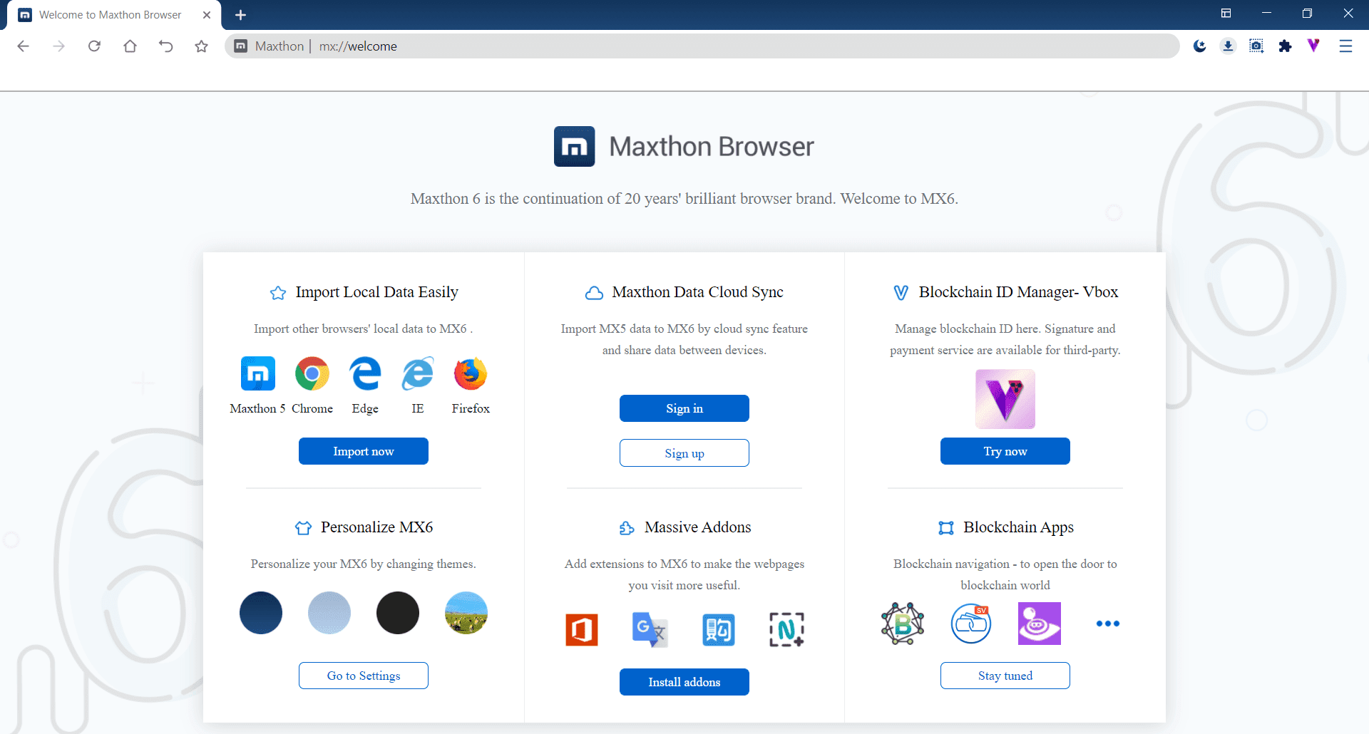 Overview Maxthon Main Interface Screenshot