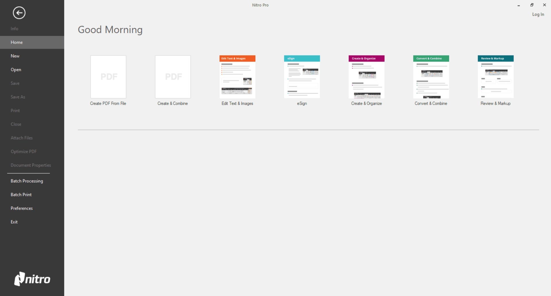 Create PDF Nitro Pro Create PDF Screenshot