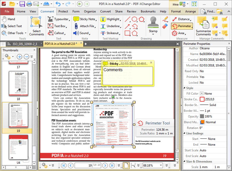 Overview PDF-XChange Editor Main Interface Screenshot
