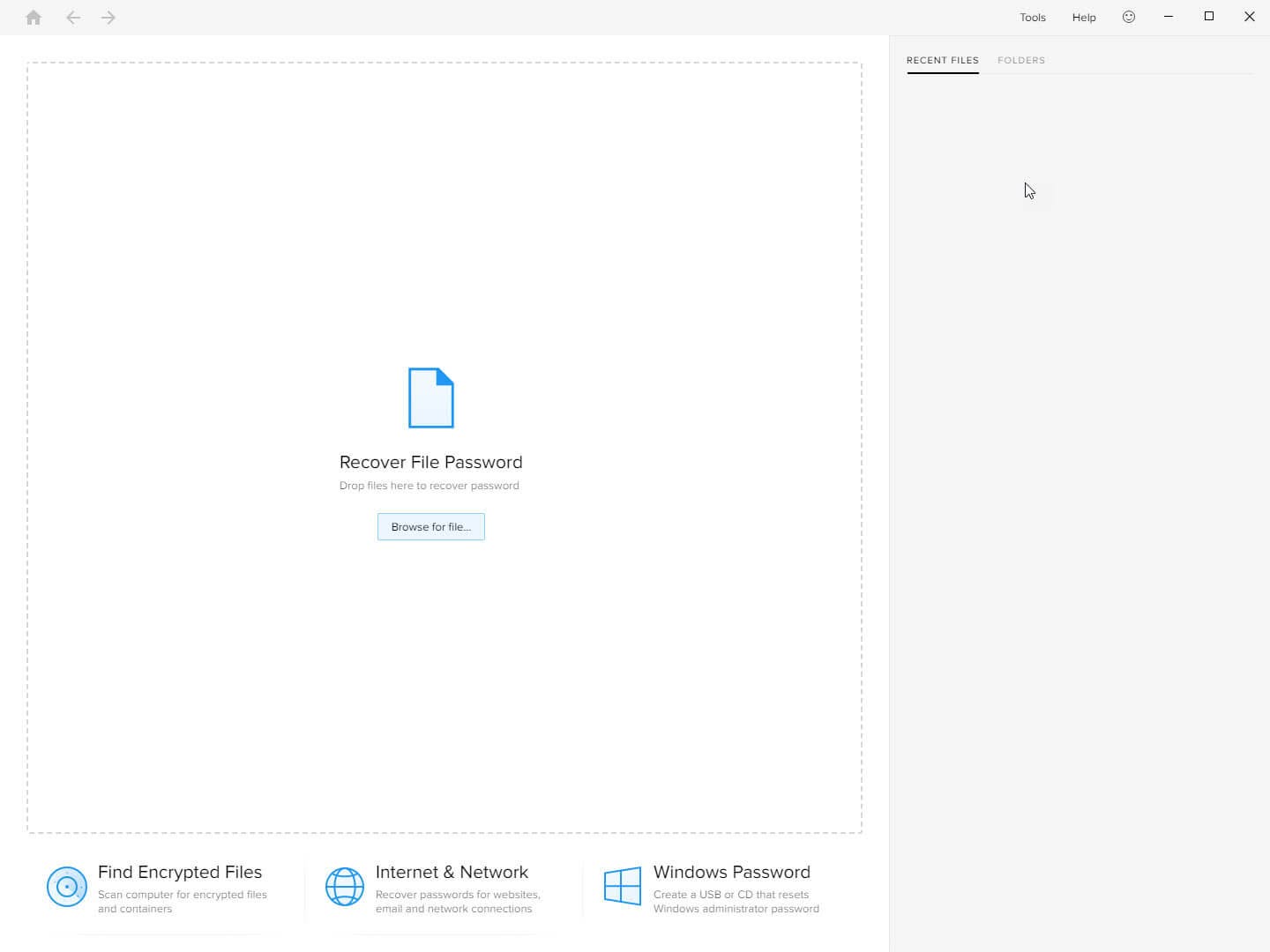 Main Interface Passware Kit Main Interface Screenshot